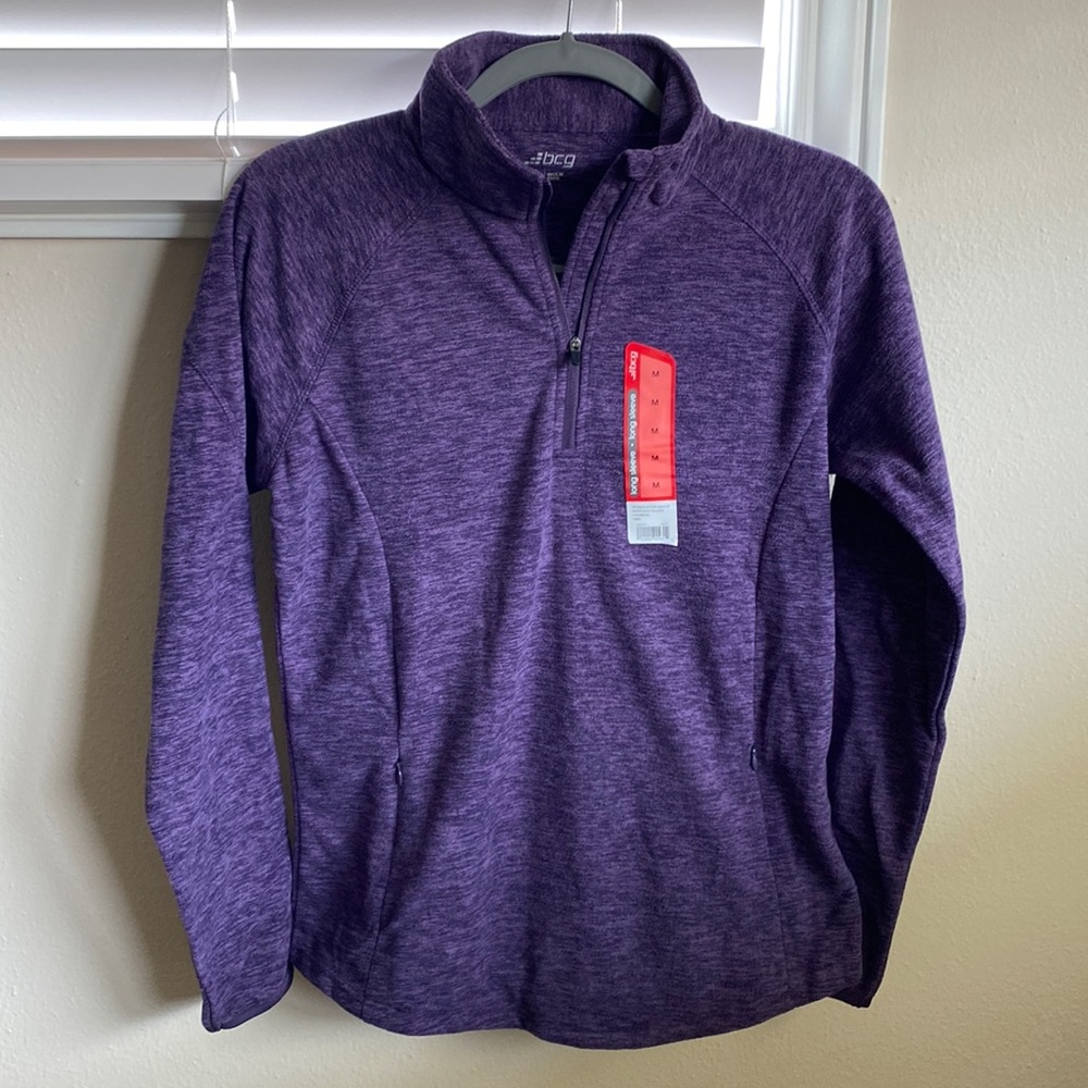 Purple pullover jacket